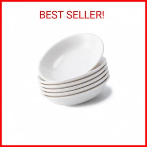 6 Pack Dip Bowls, 3 OZ Ceramic Soy Sauce Dish, White Dipping Sauce Bowls Small D - Picture 1 of 1