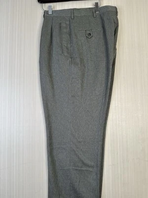 Pantalones de vestir para hombre Haggar talla 36W X 31L cómodos marrón calce clásico Foto 1 de 4