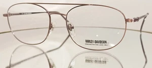 Originale HARLEY-DAVIDSON HD130 ABRN Eyeglasses Brown New Metal 58-18-145 - Picture 1 of 13