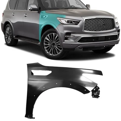 Fender For 2017-2022 Infiniti QX80 Front RH steel Primed IN1241128/631006GW0A - Image 1 of 4