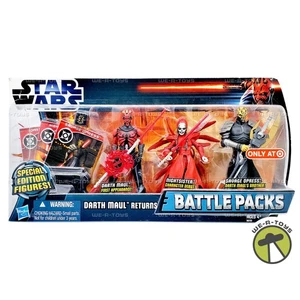 Star Wars Darth Maul Returns Battle Packs Action Figure Set 2012 Hasbro A0730 - Picture 1 of 10