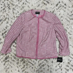 Blazer donna rosa Sag Harbor taglia 18 nuovo etichette completamente foderato tasche S54114 - Foto 1 di 9