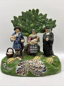 Zehnte Schwein Staffordshire Potteries’ Pearlware antike Figur. Um 1820. - Bild 1 von 24