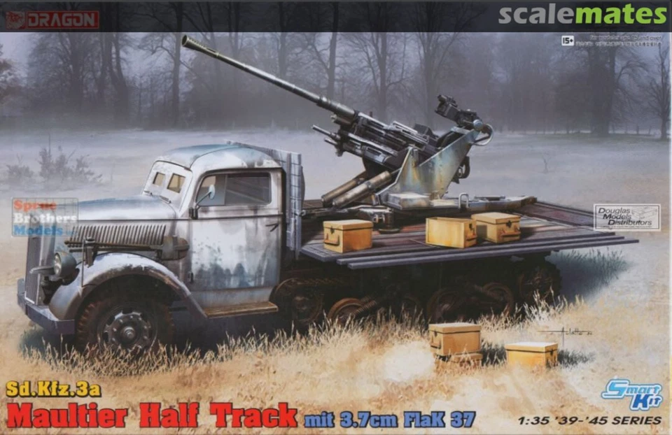 Modellino camion militare 1/35 Sd.Kfz.3 Maultier w/3/7cm FlaK37 DRAGON 6788 1:35 - Immagine 1 di 1