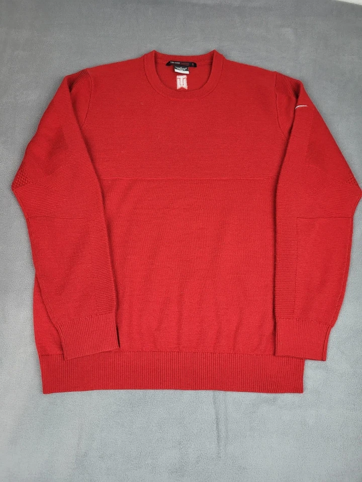 Suéter de Lana Merino Colección Tiger Woods Para Hombre L Domingo Rojo Clásico Golf Columpio Foto 1 de 4