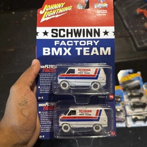 Johnny Lightning White Lightning CHASE 1976 Chevy G20 Van Schwinn BMX Team 2023 - Picture 1 of 1