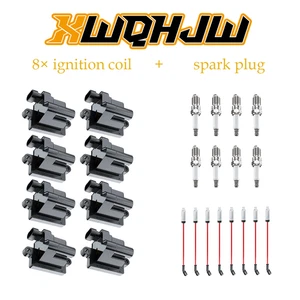 8 Pack Ignition Coils & Spark Plugs & Wires for Chevy GMC UF271 41-962 48322 - Picture 1 of 11