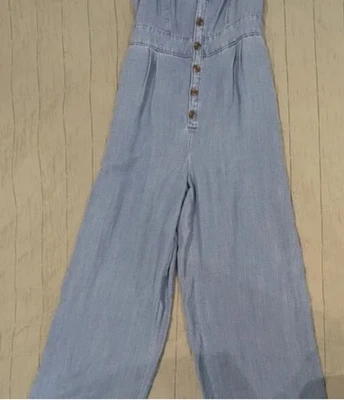 Macacão Ann Taylor Loft perna larga cambraia 12 - Imagem 1 de 4