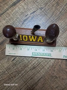 Portapenne vintage Iowa HAWKEYES DESK fondo in feltro - Foto 1 di 11