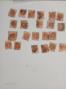 RARE!!! QUEEN VICTORIA 1887 SC 111 HALf PENNY STAMPS - Picture 1 of 6