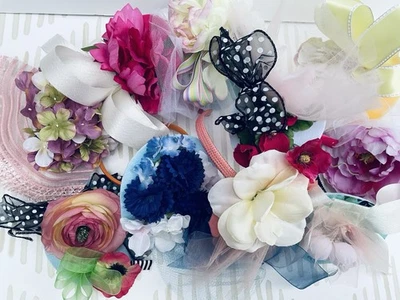 Fascinators headpieces-weddings-bachelorette-Kentucky derby-tea party-lot of 12 - Image 1 of 4