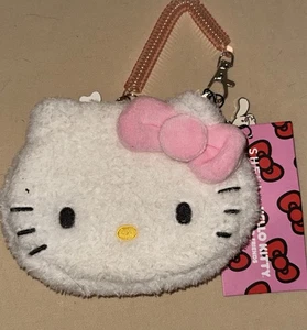 NWT Shein x Hello Kitty Plush Wristlet With Bag Charms - Picture 1 of 3