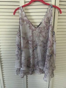 Pastell Paisley Lane Bryant Tanktop Bluse Größe 16 - Bild 1 von 3