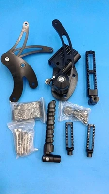 Black Forward Controls Footpegs For Harley 18+ Standard FXST 107 FatBoy FLFB 107 - Image 1 of 4
