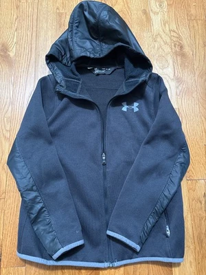 Chaqueta Under Armour Micro Polar con Cremallera para Niños Talla Pequeña. Negro Foto 1 de 3