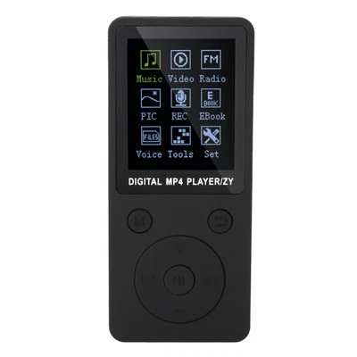 (Black)Digital Music Player Mp3 Mp4 Screen Long Radio Sports For Tf Card Mp4 - Image 1 of 4