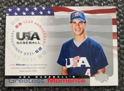 2004 Upper Deck USA 25th Anniversary #USA-200 2000: Mauer on the Mark - Image 1 of 2