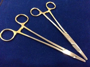 MAYO+OLSEN HEGAR NEEDLE HOLDER 7" W/ TUNGSTEN CARBIDE - Picture 1 of 3
