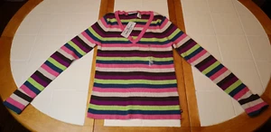 Polo Jeans Co. Ralph Lauren Pullover Baumwolle rosa mehrfarbig gestreift Gr. Large neu mit Etikett - Bild 1 von 16