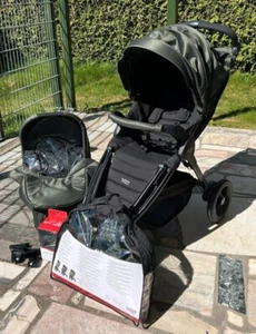 Britax Römer B-Motion 4 Plus inkl. Wanne, Adapter und Canopy Pack in Oliv Denim - Bild 1 von 18