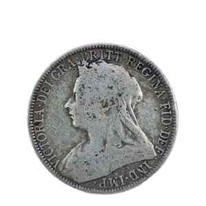 GREAT BRITAIN 1897 Florin Victoria .925 Silver Coin Km 781 - Picture 1 of 4
