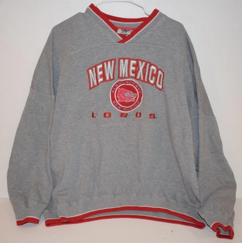 VINTAGE NEW MEXICO LOBOS SWEATSHIRT- ADULT XXL- LEE SPORT LABEL  (ARV36) Cover