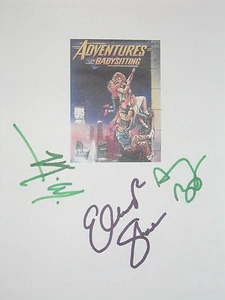Guión de película firmado Adventures in Babysitting X3 reimpresión de Elisabeth Shue Rapp - Imagen 1 de 1