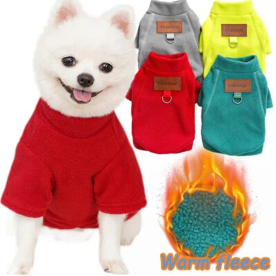 XS-6XL Dog Clothes Puppy Pet Dogs Fleece Winter Sweater Vest Jackets Hoodie ' - Image 1 of 4