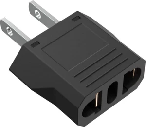 Europäische zu amerikanische Steckdose Stecker Adapter Elektro Reise Elektrowerkzeug Konverter - Bild 1 von 10
