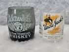 Uncle Jack?S Daniels Straight Whiskey Shot Glass Old Time Tennessee No7 Set Of 2