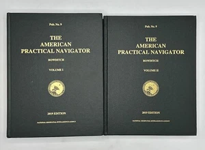The American Practical Navigator Set 2019 Volumes 1 & 2 Nautical Books - Picture 1 of 18