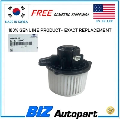 GENUINE ! BLOWER MOTOR for 2006-2011 HYUNDAI ACCENT # 97113-1E000 Foto 1 de 4