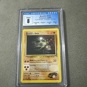 Pokémon TCG Brock's Onix Gym Heroes 21/132 Regular Unlimited Rare - CGC Graded 9 - Picture 1 of 2