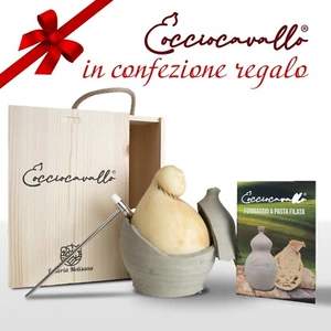 Cocciocavallo. Conf. REGALO. Formaggio a pasta filata invasato in argilla cruda. - Foto 1 di 5