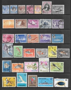 SINGAPORE USED ISSUES 1948 - 1980 - Picture 1 of 2
