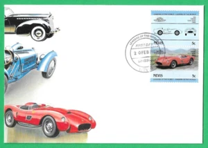NEVIS ~ LEADERS OF THE WORLD FDC ~ 1958 FERRARI TESTA ROSSA ~ 20th FEB 1985 - Picture 1 of 1