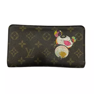 LOUIS VUITTON x Takashi Murakami Panda Long Wallet Monogram Canvas Brown - Picture 1 of 13