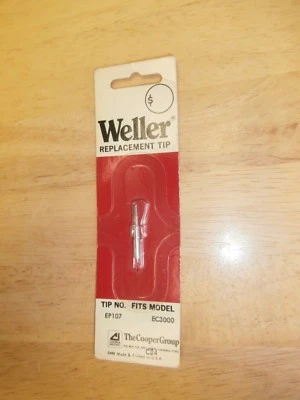 Punta de soldador Weller EP107 para EC3000, EE. UU., NUEVO EN PAQUETE/NOS Foto 1 de 3
