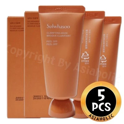 Sulwhasoo Clarifying Mask 35ml x 5pcs (175ml) Sample Peel-off Mask Newest Ver - Image 1 of 4