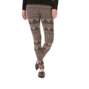 One5One (Juniors) Aztec Fleece Leggings Oatmeal S/M 4-8 - Picture 1 of 2