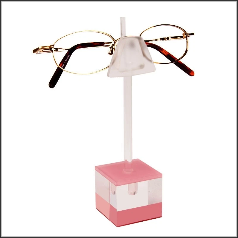 Optical Display - d3.PNK - Single Cubic Eyewear Display in Pink  - Image 1 of 1