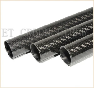 3k Carbon Fiber Tube OD 10mm 11mm 12mm 13mm 14mm 15mm 16mm 17mm 18mm 19mm x 1M - Picture 1 of 5