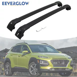 Cross Bar Crossbars Roof Rail Rack Fit for Hyundai Kona 2018-2023 - Picture 1 of 12