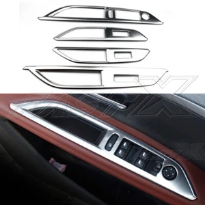 Stainless Steel Window Lock Switch Accessories For Peugeot 3008 GT 2016-2020 - Picture 1 of 6