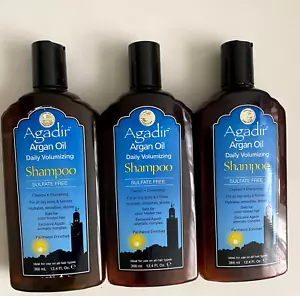 Agadir Argan Oil Daily Volumizing 12.4 Oz Shampoo 3 PACK - Picture 1 of 1