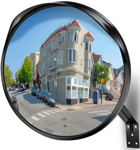 16" Convex Driveway Mirror Upgrade Wide Angle View Adjustable Blind Spot Mirr... - Picture 1 of 8
