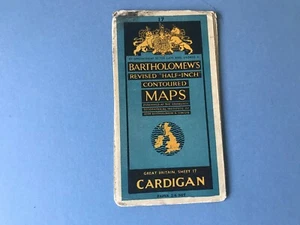 Mapa de media pulgada vintage de Bartholomews - cárdigan - papel - Imagen 1 de 4