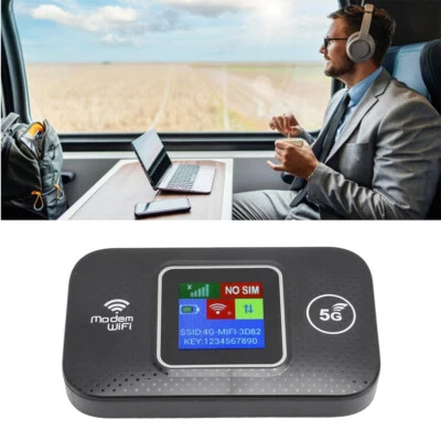 Tragbarer WLAN Router 4G LTE Hotspot mit SIM-Karte für Zuhause/Büro bis 10 Gerät - Bild 1 von 4