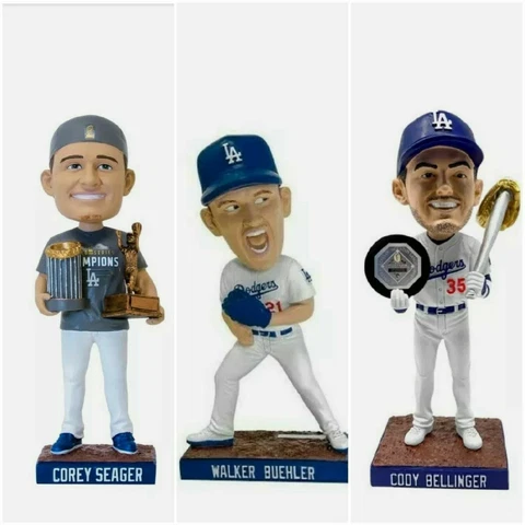 LA DODGERS COREY SEAGER WALKER BUEHLER CODY BELLINGER BOBBLEHEAD BUNDLE Cover