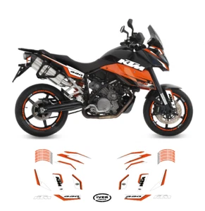 Grafica completa ktm smt 990 arancione bianca supermoto t kit decalcomanie - Bild 1 von 2